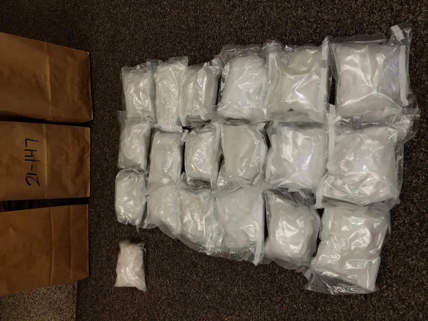 Traffic Stop in Pixley Leads Deputies to 19 Pounds of Meth