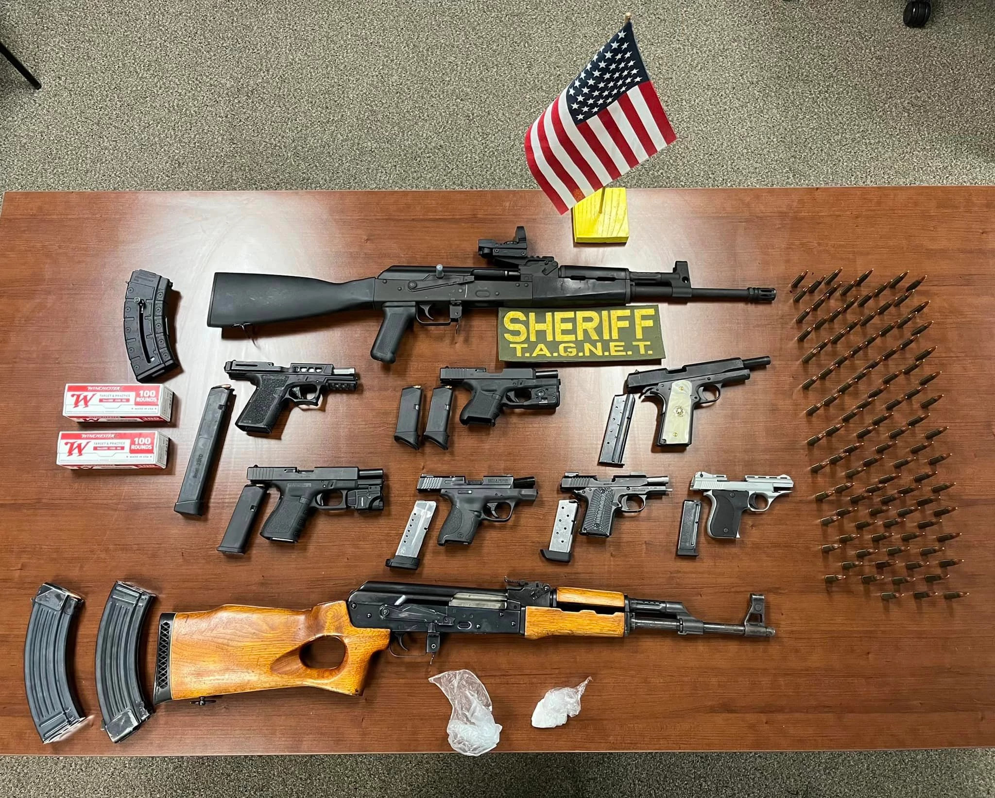 New Year's Eve Enforcement Nets Eight Arrests, Nine Firearms Seized
